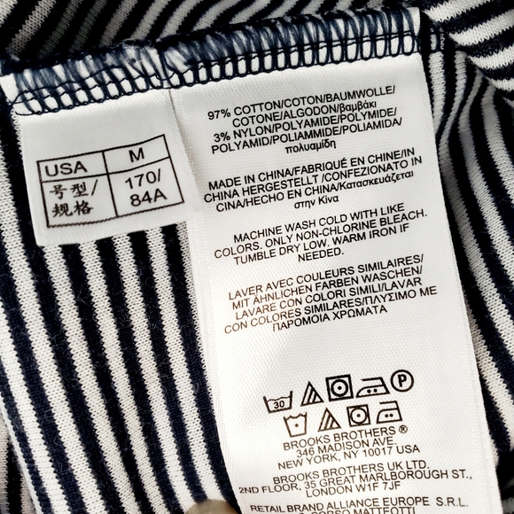 Brooks and Brother's Womens LongsleeveStriped Dress size MED - Picture 5 of 6